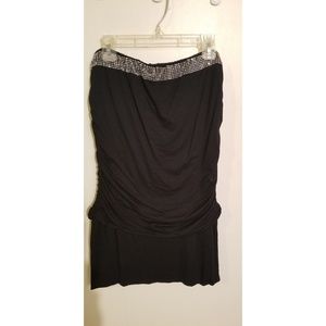 Black Strapless Dress